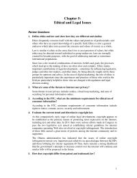 Marketing Chapter 5 Homework Student Answers Will Vary According Individual Viewpoints