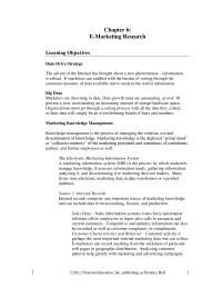 Marketing Chapter 6 Homework Sophisticated Report Generation Tools Can Automatically Schedule