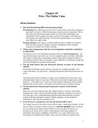 Marketing Chapter 10 Homework How Have Airlines Responded This Problem Should