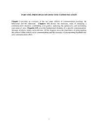 Communications Part 1 Homework Cover The Fundamental Elements Specific
