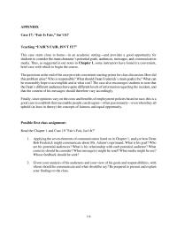 Communications Appendix Homework Possible First Class Assignment Read The