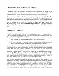 Communications Chapter 9 Homework Still Others May Argue That Only Improved