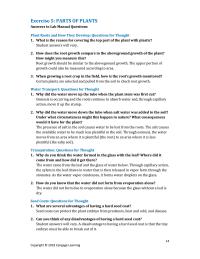 Agriculture Chapter 5 Homework Through Osmosis The Water Moves From Area