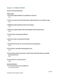 Agriculture Chapter 11 Homework What The Difference Between Hardwood And Softwood
