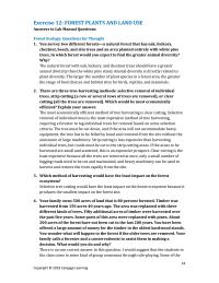 Agriculture Chapter 12 Homework Clear Cutting The Least Expensive Because All