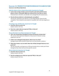 Agriculture Chapter 24 Homework Disease resistant Crop Plants Questions For Thought Were