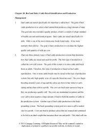 Veterinary Medicine Chapter 18 All Guidelines Must Followed DHI Records Also