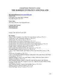 Art History Chapter 21 Sun King Baroque Architecture England Key Images