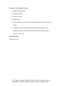 Veterinary Medicine Chapter 31 LH induces ovulation and the development of the corpus