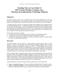 Case Study 1 Homework Unix Workstation Platform For This Strategy Considerable