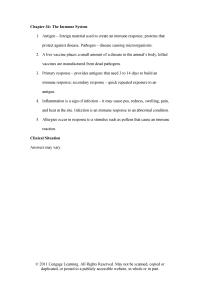Veterinary Medicine Chapter 34 Immune Response Abnormal Condition Allergies Occur