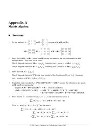 Economics Appendix A Homework where A and B are any two matrices that are conformable for both