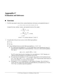 Economics Appendix C Homework Using the data in the previous exercise, test the following hypotheses