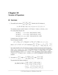 Economics Chapter 10 Homework The Inverse And The Vector Cancel