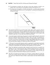 Economics Chapter 3 A movement along the demand curve from point A&nbsp;