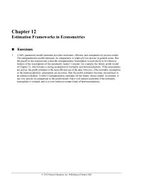 Economics Chapter 12 Homework However The Normality Assumption The Homoscedasticity Assumption