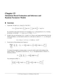 Economics Chapter 15 Homework To estimate the asymptotic covariance matrix