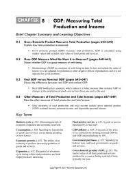 Economics Chapter 8 Shortcomings of GDP as a measure of well-being