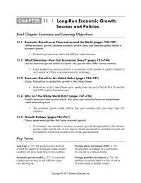 Economics Chapter 11 The economic growth model predicts that poor