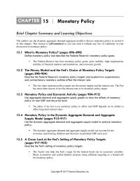 Economics Chapter 15 Extra Making The Fed Responds The Terrorist