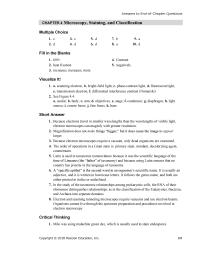 Biology & Life Sciences Chapter 4 Homework Also Only Small Percentage Microorganisms Have Been