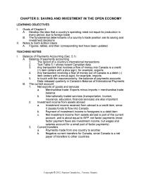 Economics Chapter 5 Canada runs a deficit on the merchandise trade balance