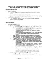 Economics Chapter 10 Under a flexible-exchange-rate system or floating