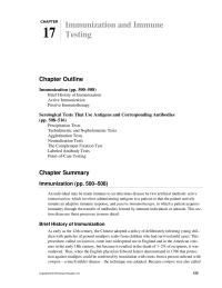 Biology & Life Sciences Chapter 17 Homework Antigens And Corresponding Antibodies Pp 508516 Serology