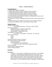 Special Education Chapter 1 Homework Each Religious Community Has Different Ways Interpreting