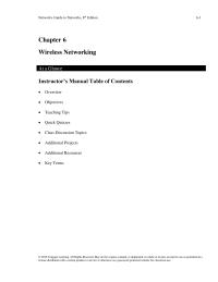 Networking Chapter 6 Homework Tip Same Company When Designing 80211 Network