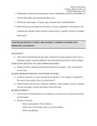 Business Ethics Chapter 3 Ceo Has Developed The Workplace What Would