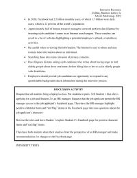 Business Ethics Chapter 4 Job Candidates Can Sensitized Real life Ethical Dilemmas
