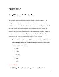 Networking Appendix D Homework Dsl Modem The Routers Private Address 19216811
