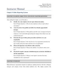 Business Ethics Chapter 9&nbsp;Why do some employees refuse to report ethical&nbsp;misconduct