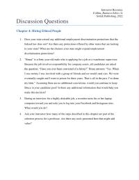 Business Ethics Chapter 04&nbsp;Does your state extend any additional employment&nbsp;