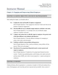 Business Ethics Chapter 11 Bullying Has Many Negative Impacts Overall Organizational