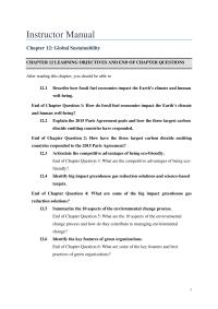 Business Ethics Chapter 12 Summarize the 10 aspects of the environmental