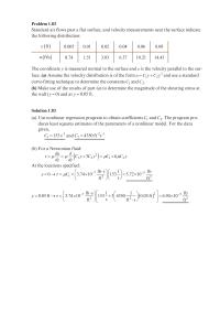Chapter 1&nbsp;Assume the velocity distribution is of the form