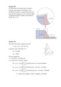 Chapter 2 The Altus dam in the figure below is made of concrete