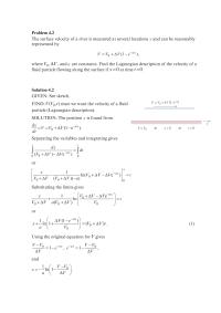 Chapter 4 Separating the variables and integrating gives
