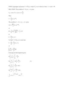 Chapter 4 A tornado has the following velocity components