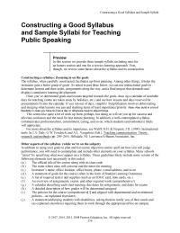Communications Constructing A Good Syllabus Homework Soda Bottles Are Not Considered Spillproof Containers