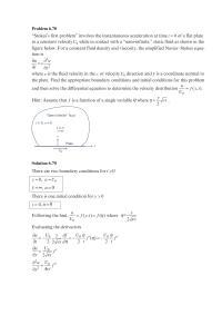 Chapter 6 The velocity components do not change in the direction of the plate