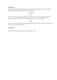 Chapter 6 A differential manometer is connected to the tube
