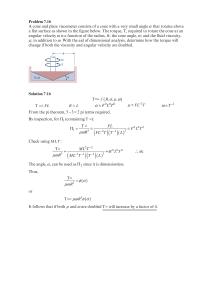 Chapter 7 The weir shown in the figure below is used to measure