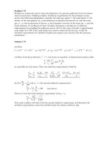 Chapter 7 If the same fluids were used in model and prototype