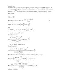 Chapter 8 Considered to be a Newtonian fluid with a viscosity