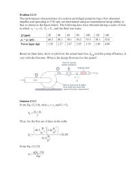 Chapter 12 What is the design flowrate for this pump