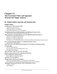 Economics Chapter 13 Depending The Monetary Policy Response The Inflation