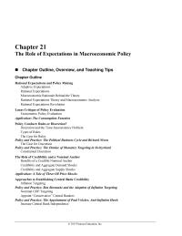Economics Chapter 21 Adherence Monetary Policy Rules Involves Imposing Some